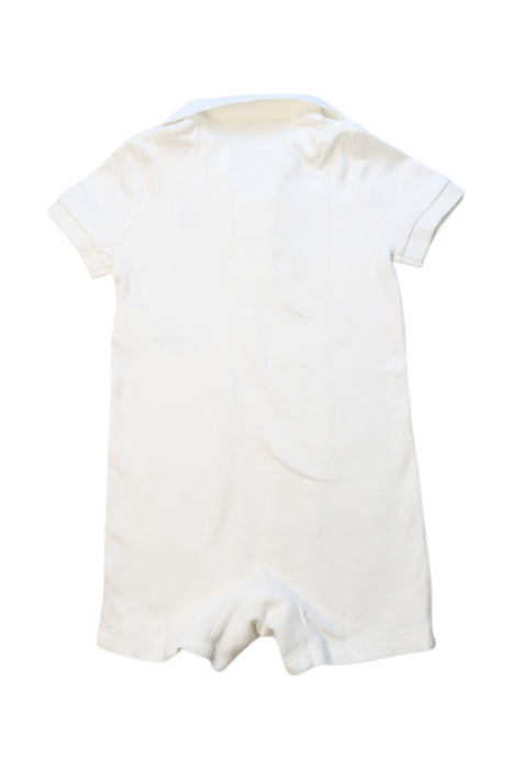 A White Short Sleeve Rompers from Ralph Lauren in size 6-12M for girl. (Back View)