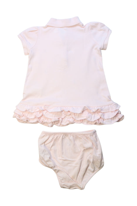 A Pink Dress Sets from Ralph Lauren in size 6-12M for girl. (Back View)