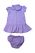 A Purple Dress Sets from Ralph Lauren in size 12-18M for girl. (Front View)