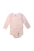 A Pink Long Sleeve Bodysuits from Petit Bateau in size 18-24M for girl. (Front View)