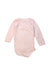 A Pink Long Sleeve Bodysuits from Petit Bateau in size 18-24M for girl. (Back View)