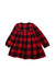 A Red Long Sleeve Dresses from Roots in size 3T for girl. (Back View)