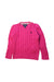 A Pink Long Sleeve Tops from Polo Ralph Lauren in size 3T for girl. (Front View)