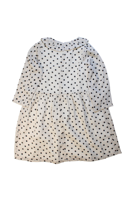 A Beige Long Sleeve Dresses from Hucklebones in size 10Y for girl. (Back View)