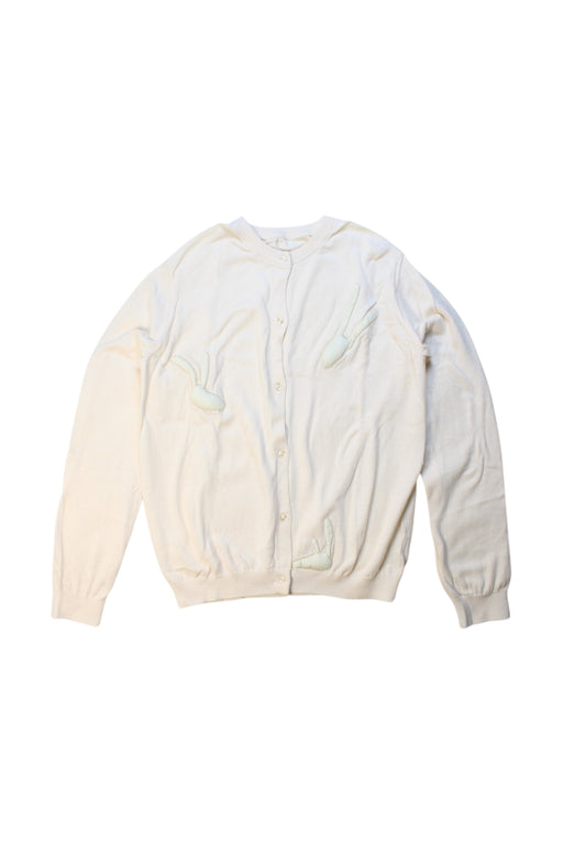 A White Cardigans from jnby by JNBY in size 11Y for girl. (Front View)
