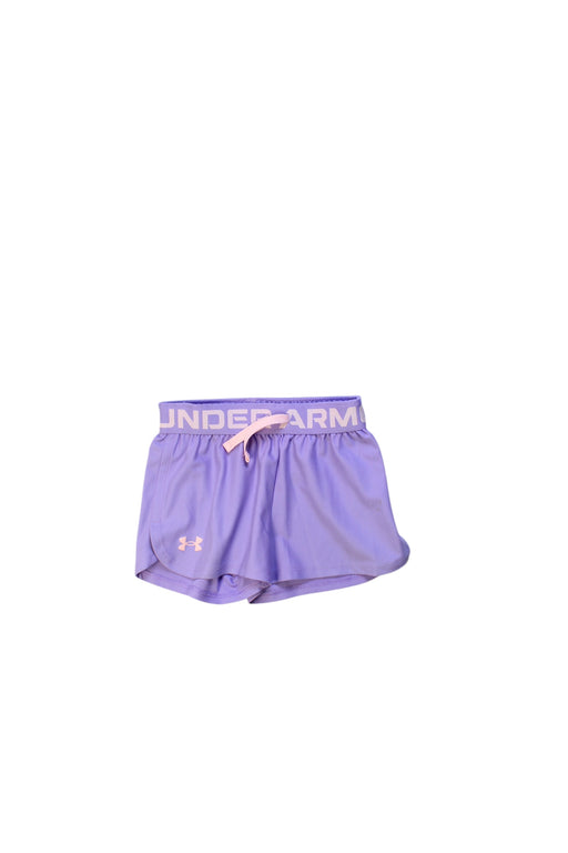 A Purple Shorts from Under Armour in size 6T for girl. (Front View)