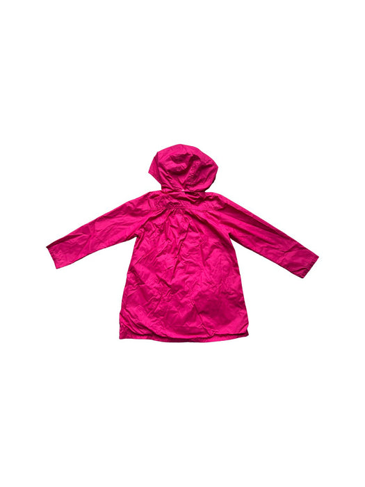 A Pink Rain Jackets from La Compagnie des Petits in size 5T for girl. (Back View)