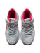 A White Sneakers from ASICS in size 6T for girl. (Back View)