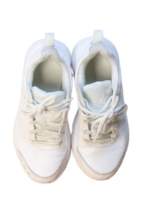 A White Sneakers from Under Armour in size 11Y for neutral. (Back View)