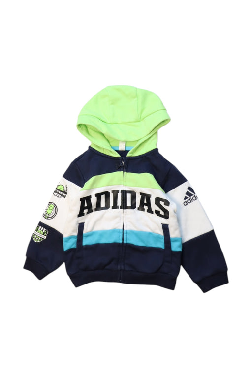 A Multicolour Hooded Sweatshirts from Adidas in size 18-24M for boy. (Front View)