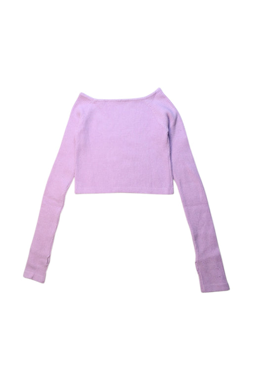 A Purple Long Sleeve Tops from Sansha in size 12Y for girl. (Front View)