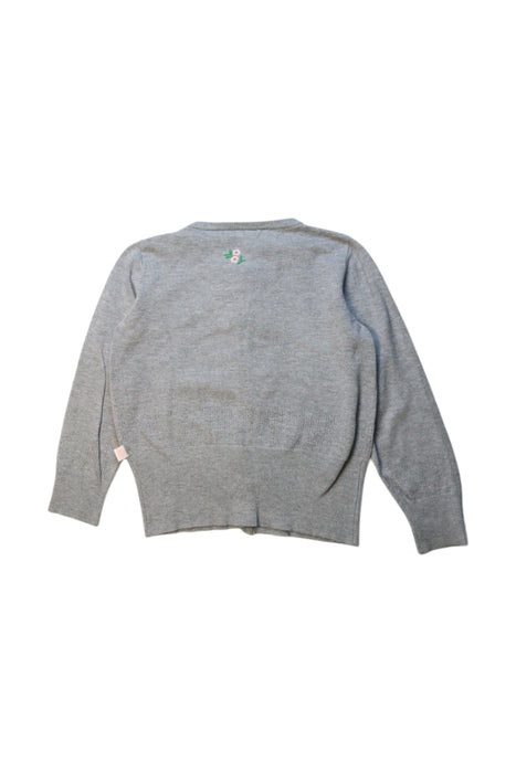 A Grey Cardigans from Aya Naya in size 5T for girl. (Back View)