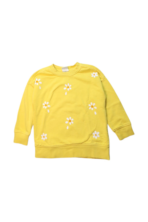 A Yellow Crewneck Sweatshirts from Hanna Andersson in size 4T for girl. (Front View)