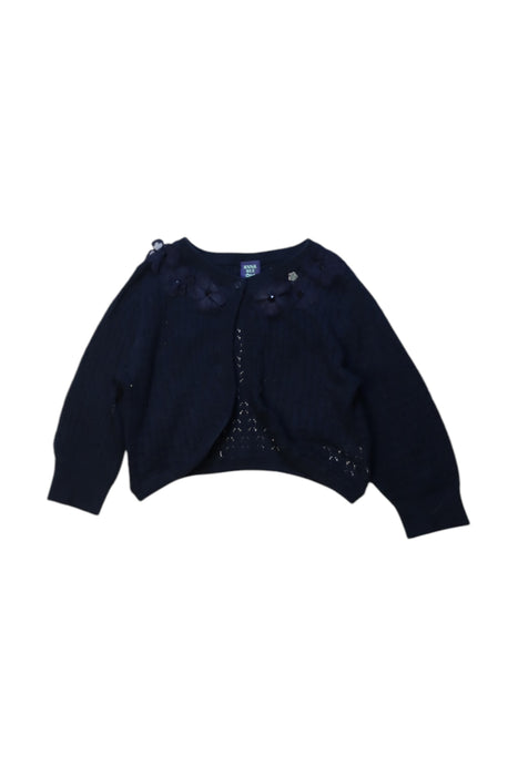 A Black Cardigans from Anna Sui in size 4T for girl. (Front View)