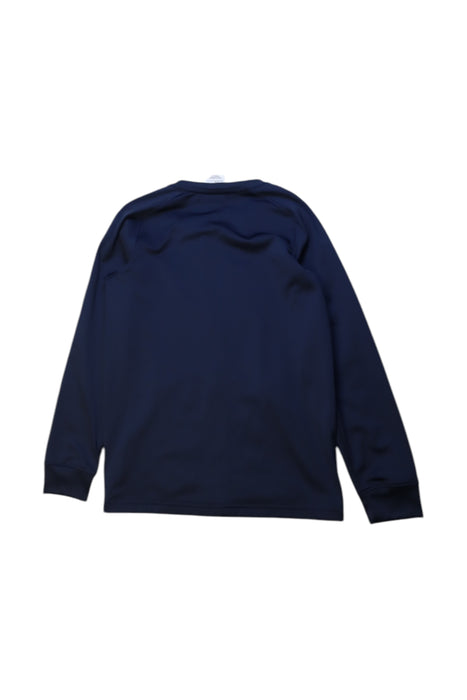 A Navy Zippered Sweatshirts from Nike in size 10Y for neutral. (Back View)