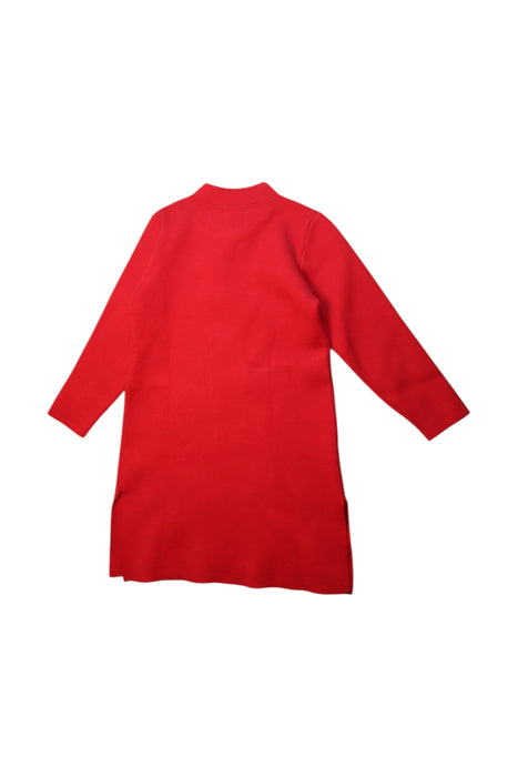 A Red Long Sleeve Dresses from Bimbo Concept in size 7Y for girl. (Back View)