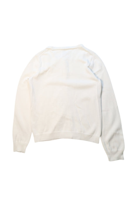 A White Cardigans from Crewcuts in size 8Y for girl. (Back View)