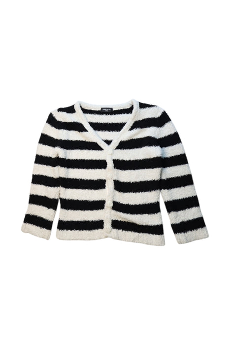 A Black Cardigans from Comme Ca Ism in size 7Y for girl. (Front View)