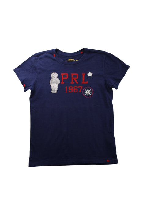 A Navy Short Sleeve T Shirts from Polo Ralph Lauren in size 13Y for neutral. (Front View)