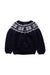 A Navy Cardigans from Petit Bateau in size 2T for neutral. (Front View)