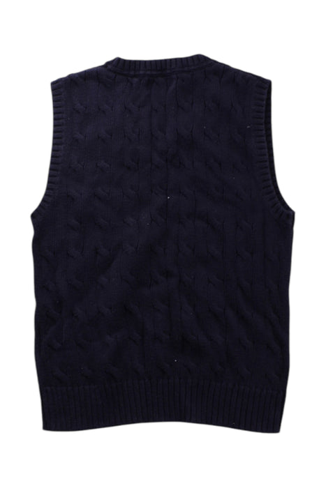A Navy Sweater Vests from Polo Ralph Lauren in size 6T for boy. (Back View)