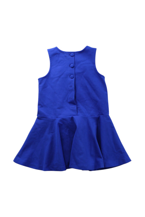 A Blue Sleeveless Dresses from Polo Ralph Lauren in size 3T for girl. (Back View)
