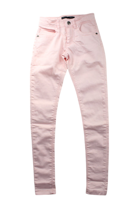 A Pink Jeans from IKKS in size 10Y for girl. (Front View)