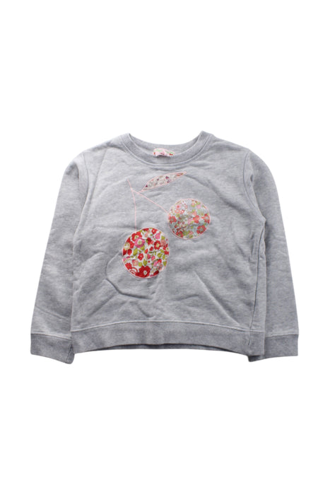 A Grey Sweatshirts from Bonpoint in size 6T for girl. (Front View)
