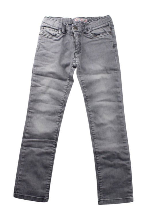 A Grey Jeans from Bonpoint in size 6T for neutral. (Front View)