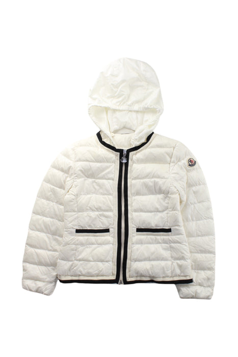 A White Puffer/Quilted Coats & Outerwear from Moncler in size 6T for neutral. (Front View)