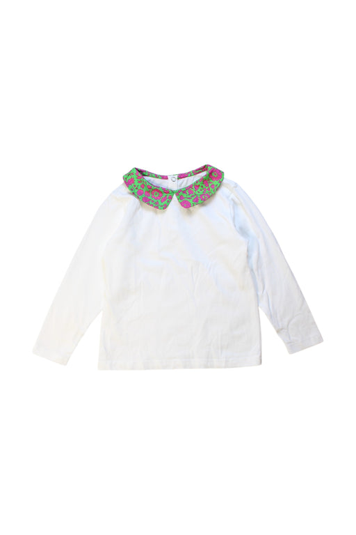 A Multicolour Long Sleeve Tops from Jacadi in size 4T for girl. (Front View)
