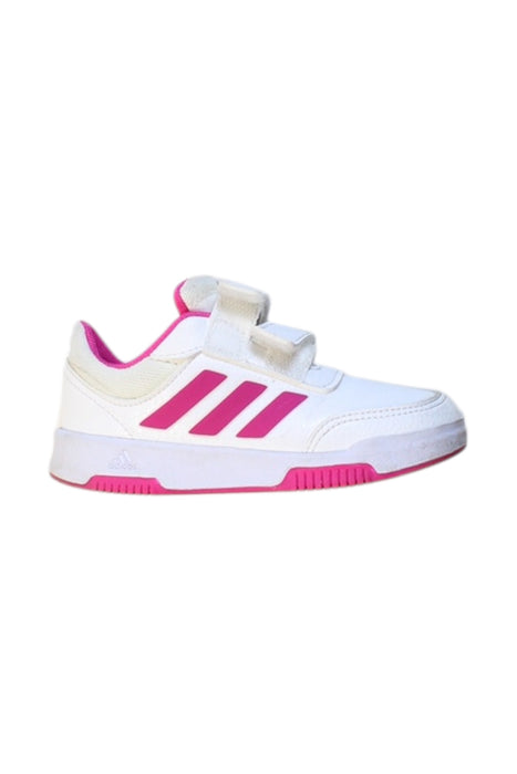 A Pink Sneakers from Adidas in size 3T for girl. (Front View)