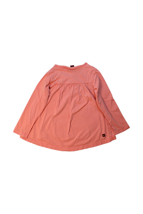 A Pink Long Sleeve Tops from Tea in size 2T for girl. (Back View)