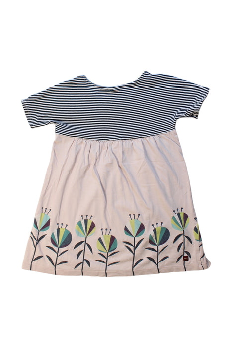 A Multicolour Short Sleeve Dresses from Tea in size 4T for girl. (Back View)
