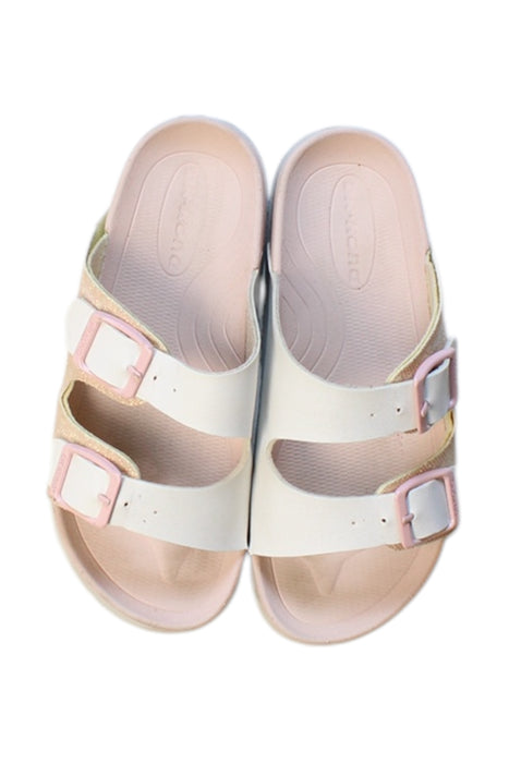 A Gold Sandals from Dr. Kong in size 6T for girl. (Back View)