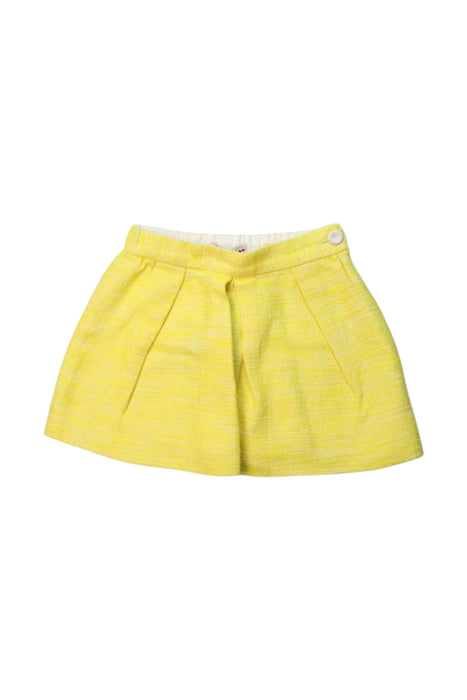 A Yellow Short Skirts from Bonpoint in size 4T for girl. (Front View)