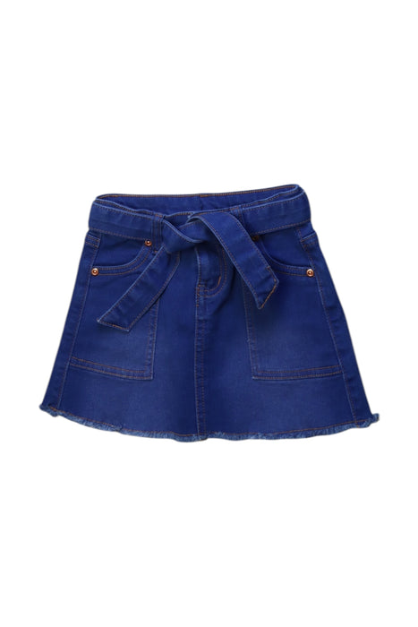 A Blue Short Skirts from Seed in size 4T for girl. (Front View)