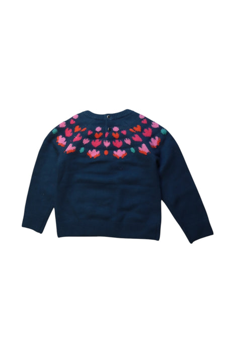 A Navy Knit Sweaters from Jacadi in size 4T for girl. (Back View)