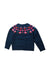 A Navy Knit Sweaters from Jacadi in size 4T for girl. (Back View)
