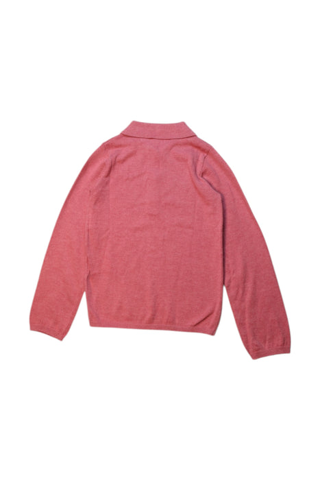 A Red Long Sleeve Polos from Excuse My French in size 4T for girl. (Back View)
