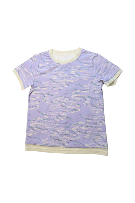 A Purple Short Sleeve Tops from Moody Tiger in size 6T for girl. (Front View)