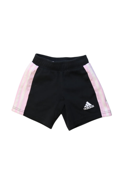 A Black Shorts from Adidas in size 3T for girl. (Front View)