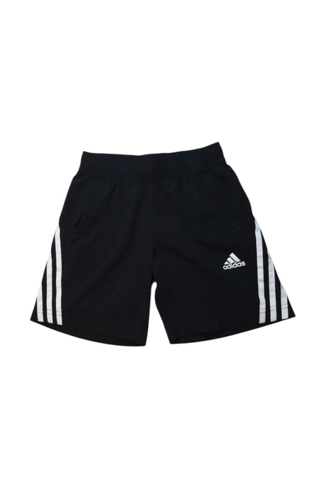 A Black Shorts from Adidas in size 10Y for neutral. (Front View)