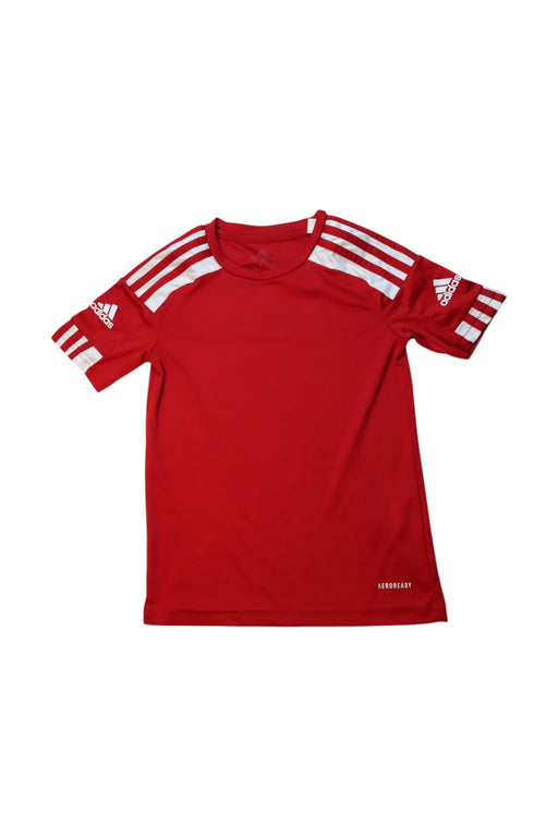 A Red Active Tops from Adidas in size 7Y for boy. (Front View)