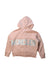 A Peach Zippered Sweatshirts from Moncler in size 5T for girl. (Back View)