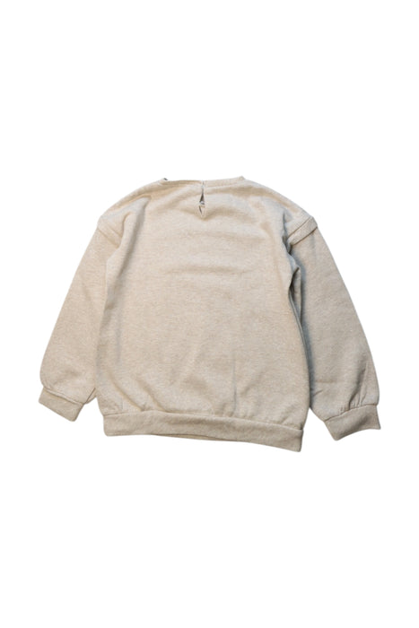 A Beige Sweatshirts from Mayoral in size 5T for girl. (Back View)