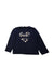 A Navy Long Sleeve Tops from Mayoral in size 5T for girl. (Front View)