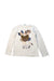 A White Long Sleeve Tops from Mayoral in size 5T for girl. (Front View)