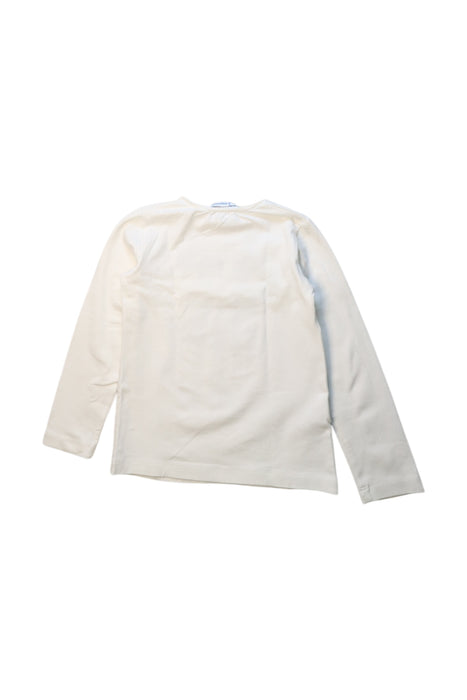 A White Long Sleeve Tops from Mayoral in size 5T for girl. (Back View)