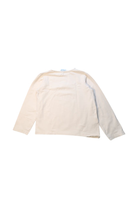 A White Long Sleeve Tops from Mayoral in size 5T for girl. (Back View)